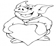 pig with heart