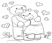 cute bears hugging by Lena London