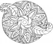 Printable mandala zentangle vegetal coloring pages