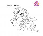 Printable Fluttershy Crystal Empire My little pony coloring pages