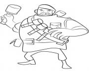 Printable Boom Beach Grenadier coloring pages