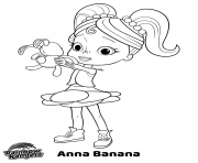 Printable Anna Banana Nick Jr Rainbow Rangers coloring pages