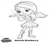 Printable Bonnie blueberry rainbow rangers coloring pages