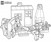 horse stables lego