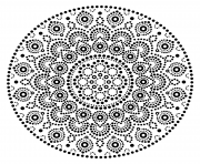 mandala design dots pattern