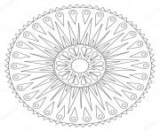 mandala geometric rays ornament