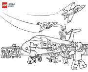 Printable Lego City Airport coloring pages