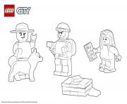 Printable Lego City Cherif and Prisoner coloring pages