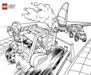 Printable Lego City Bulldozer coloring pages