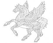 pegasus greek mythological winged horse flying