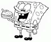 spongebob loves burger