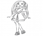 Printable lonnie from descendants wicked world coloring pages
