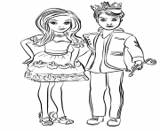 Printable ben and mal coloring pages