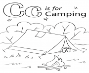 letter c is for camping