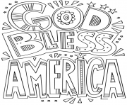god bless america doodle