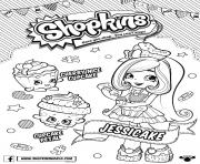 Printable Shopkins Doll Chef Club Jessicake 1 coloring pages