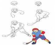 how to draw hockey on ice
