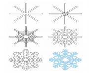 how to draw a snowflake
