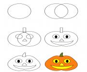 how to draw pumpkin halloween