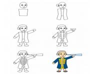 how to draw captain james cook