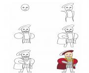 how to draw henry viii