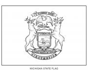 michigan flag US State