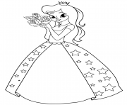 princess with roses