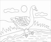 goose animal simple