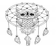 mandala owl dreamcatcher