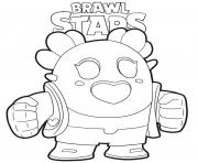 Printable Sakura Spike Brawl Stars coloring pages