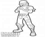 Printable Yuletide Ranger skin from Fortnite coloring pages