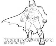 Printable Fortnite x Batman season 10 coloring pages