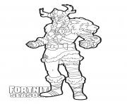 Printable Jeager skin from Fortnite coloring pages