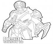 Printable The Scientist skin from Fortnite season 10 coloring pages
