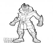 Printable Snowfoot skin from Fortnite Season 7 coloring pages
