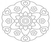 flowerish mandala heart
