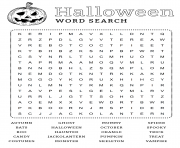 Word search Halloween