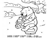 Winnie the Pooh Color By Number