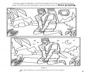 Printable Enos prayed mightily and God forgave his sins and blessed him coloring pages