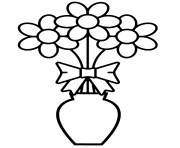 vase with simple flowers