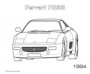 Printable Ferrari F355 1994 coloring pages