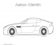 Printable Aston Martin coloring pages
