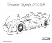 Printable F1 Ginetta Zytek Gz09s 2009 coloring pages