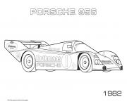 Printable Porsche 956 1982 coloring pages