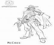 Printable overwatch McCree coloring pages