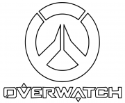 Printable overwatch Logo coloring pages