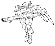 Printable overwatch sombra coloring pages