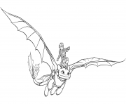 Printable Toothless Smartest Dragon coloring pages