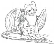 Printable hiccup and toothless dragon coloring pages