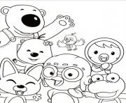 Printable pororo the little penguin coloring pages
